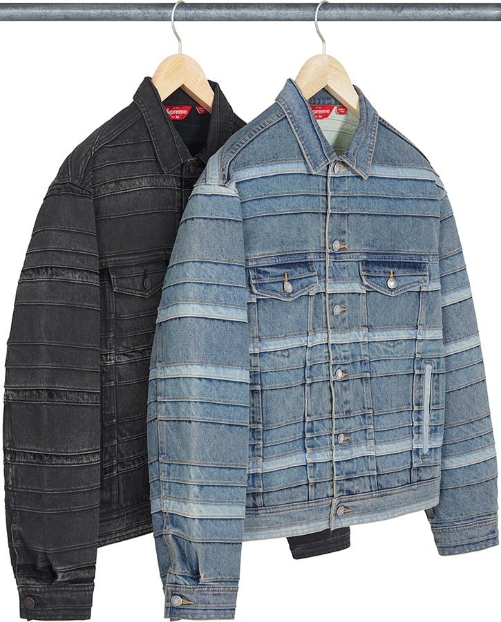 Layered Denim Trucker Jacket